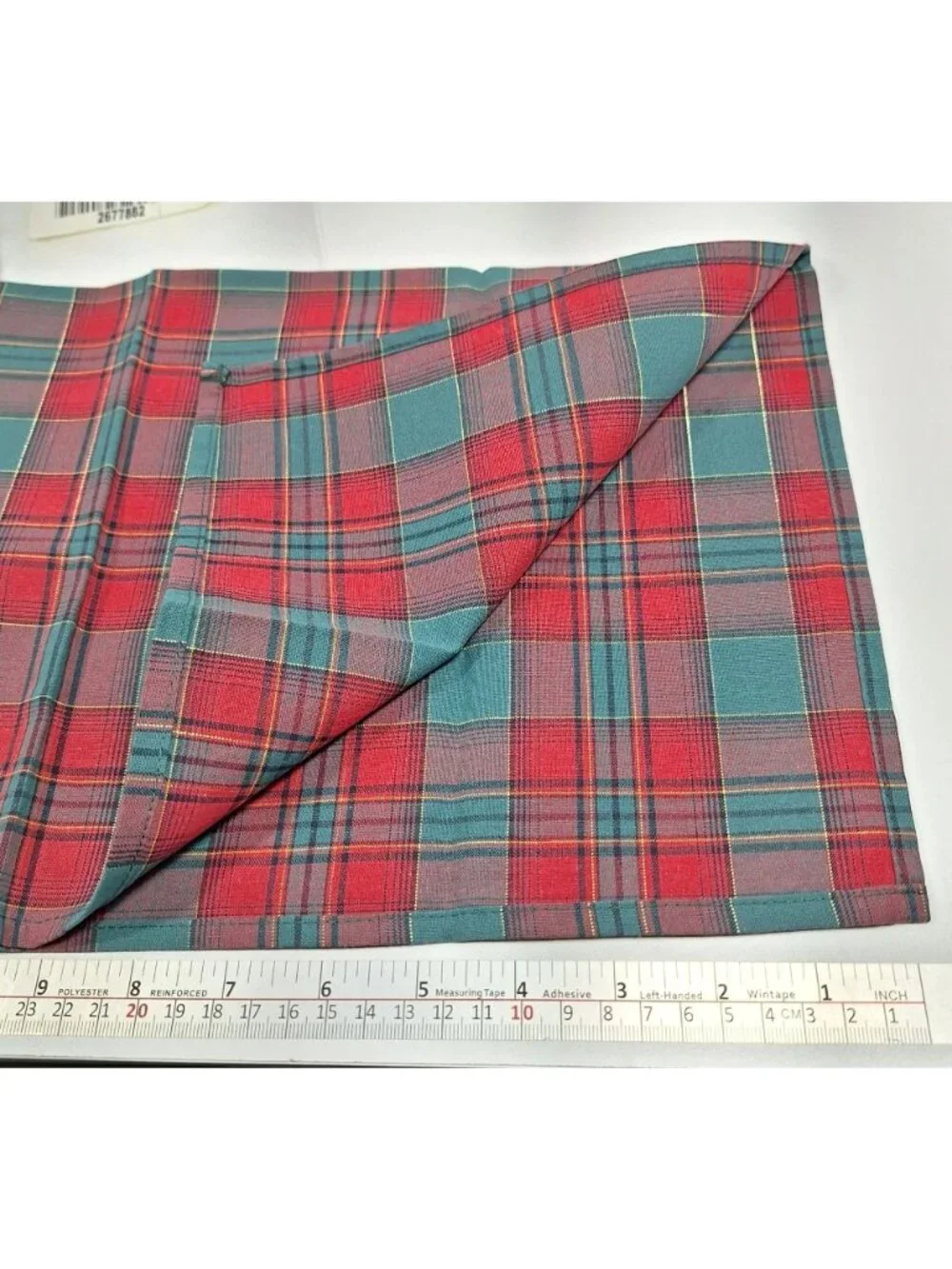Longaberger Evergreen Plaid 4 Napkins 36" Square Tablecloth Set Open Package - Picture 14 of 16